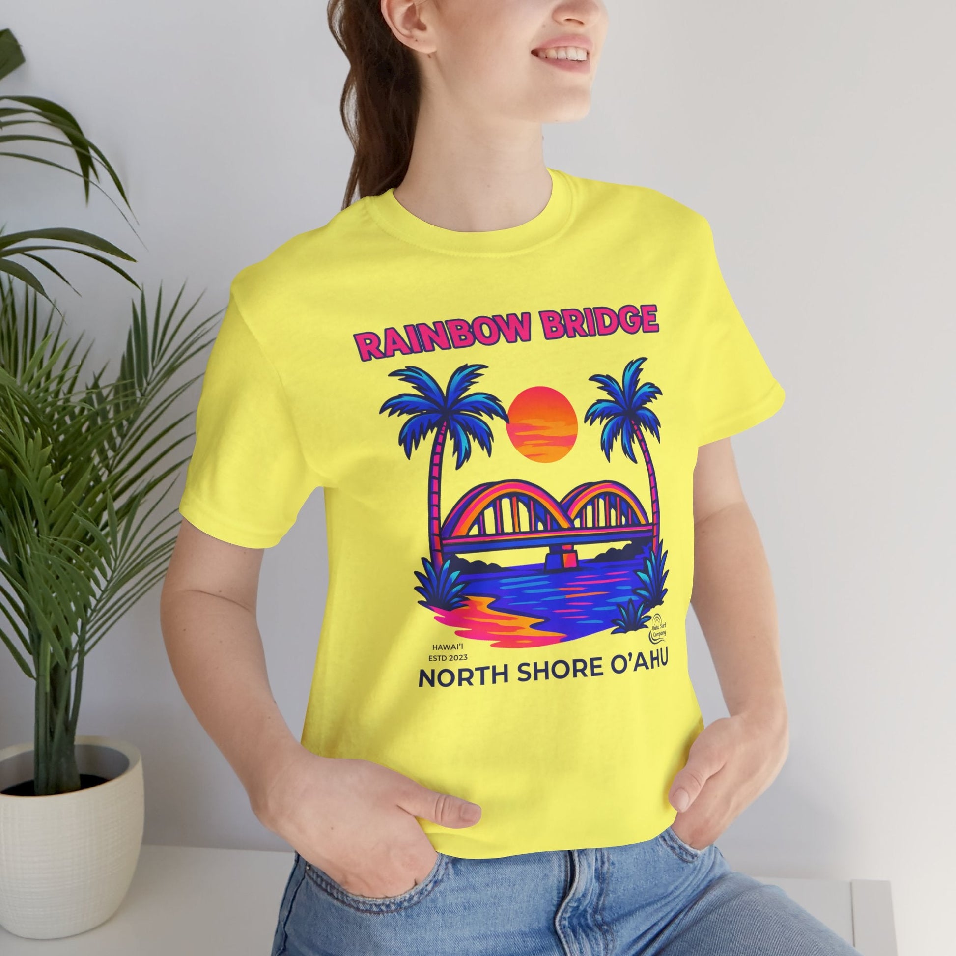 Rainbow Bridge Haleiwa North Shore Oahu Hawaii T-Shirt - O'ahu Surf Company