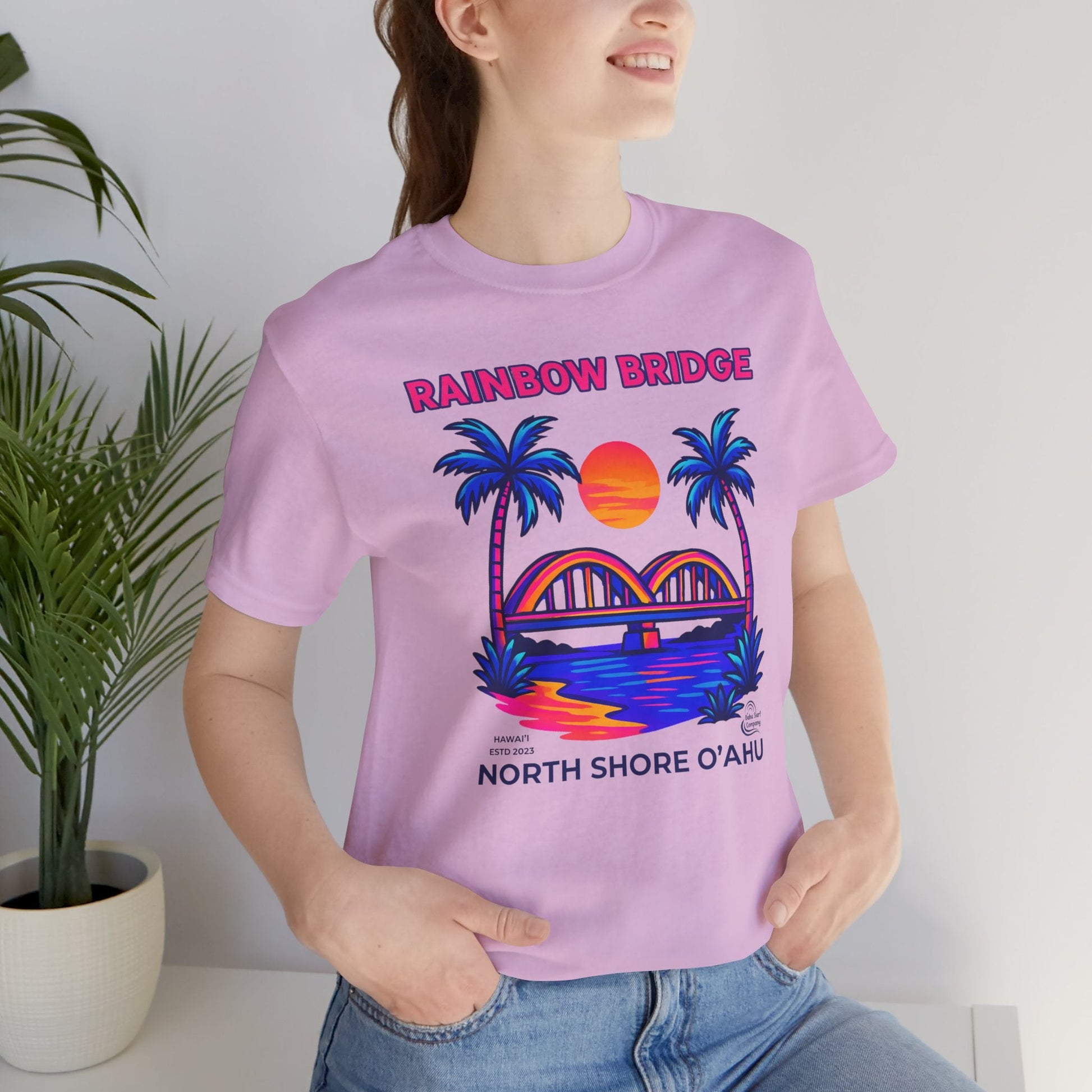 Rainbow Bridge Haleiwa North Shore Oahu Hawaii T-Shirt - O'ahu Surf Company