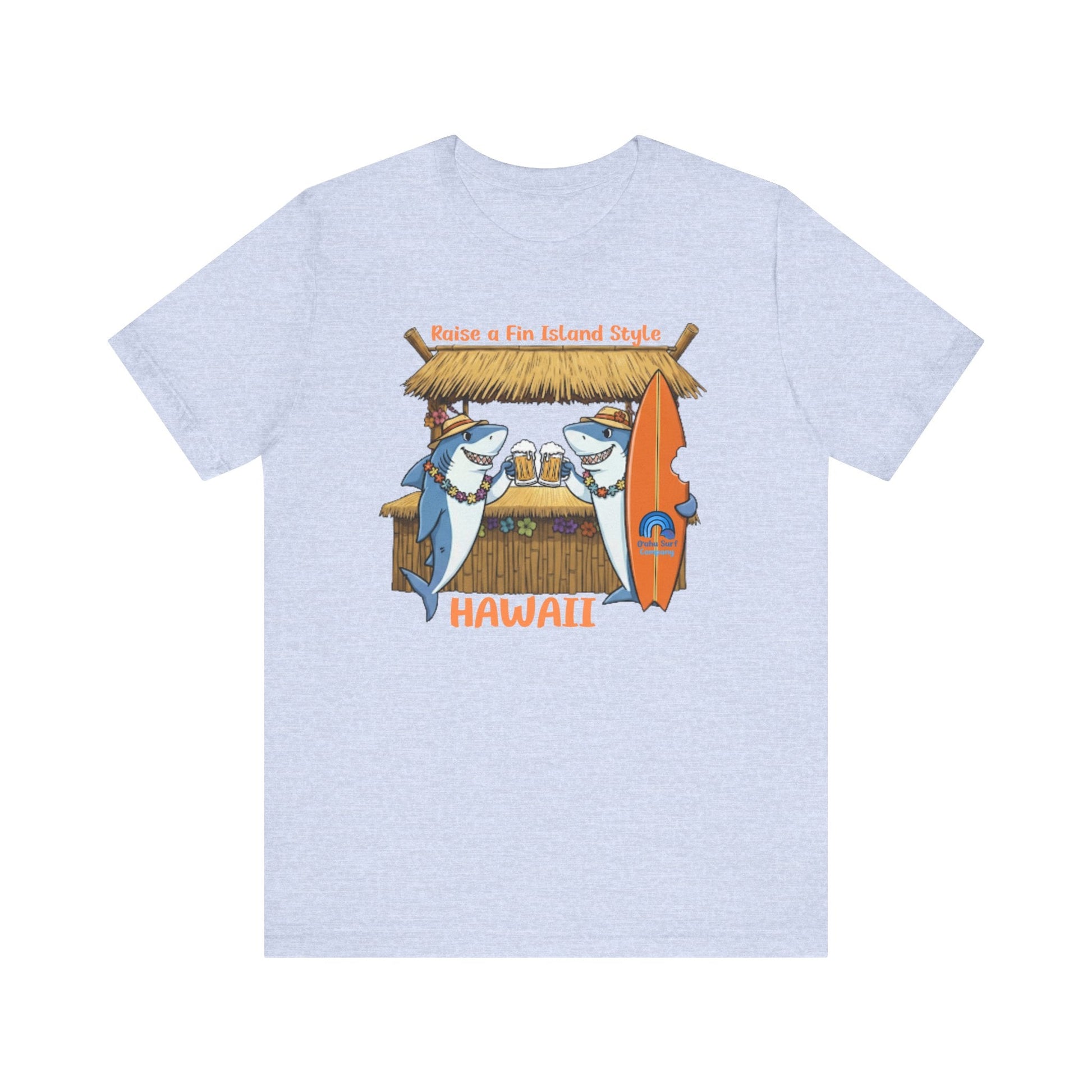 Raise a Fin Island Style Men’s Graphic Tee – O’ahu Surf Company Hawaii - O'ahu Surf Company