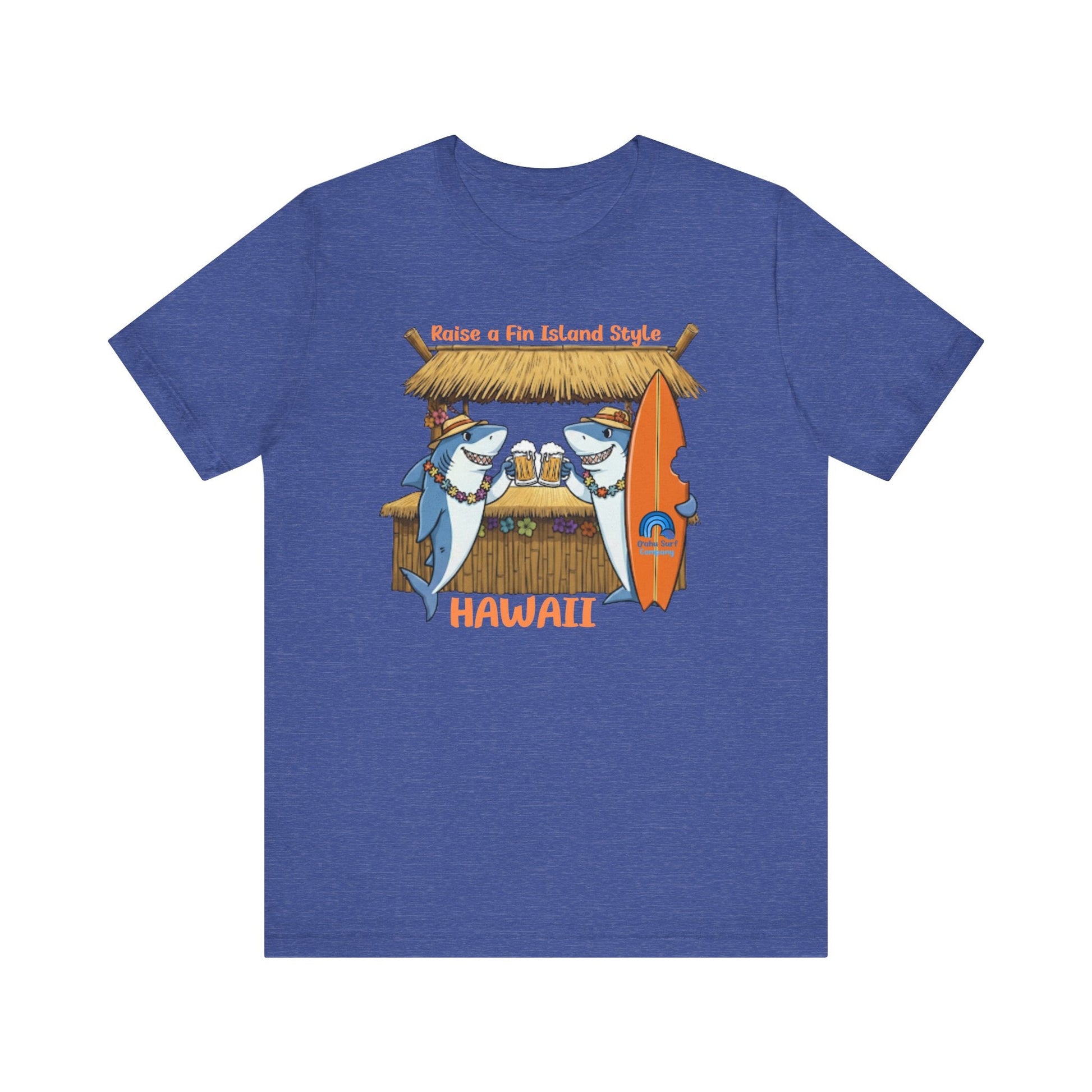 Raise a Fin Island Style Men’s Graphic Tee – O’ahu Surf Company Hawaii - O'ahu Surf Company