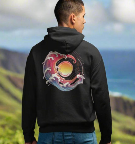 Sun Wave Hawaii Hooded Sweatshirt - O'ahu Surf Company