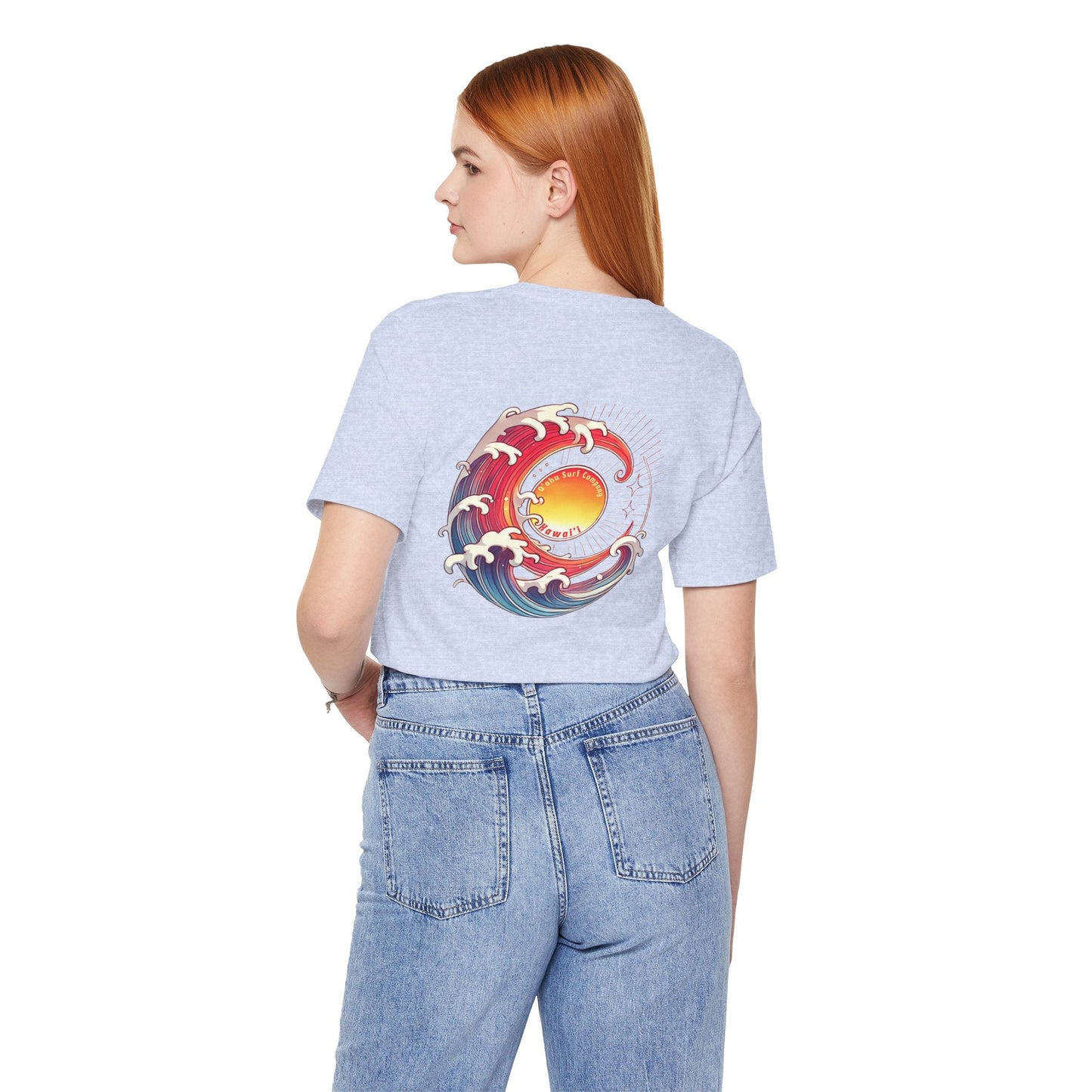 Sun Wave Hawaii Women's Unisex Surf Shirt Beach Tee - O'ahu Surf Company