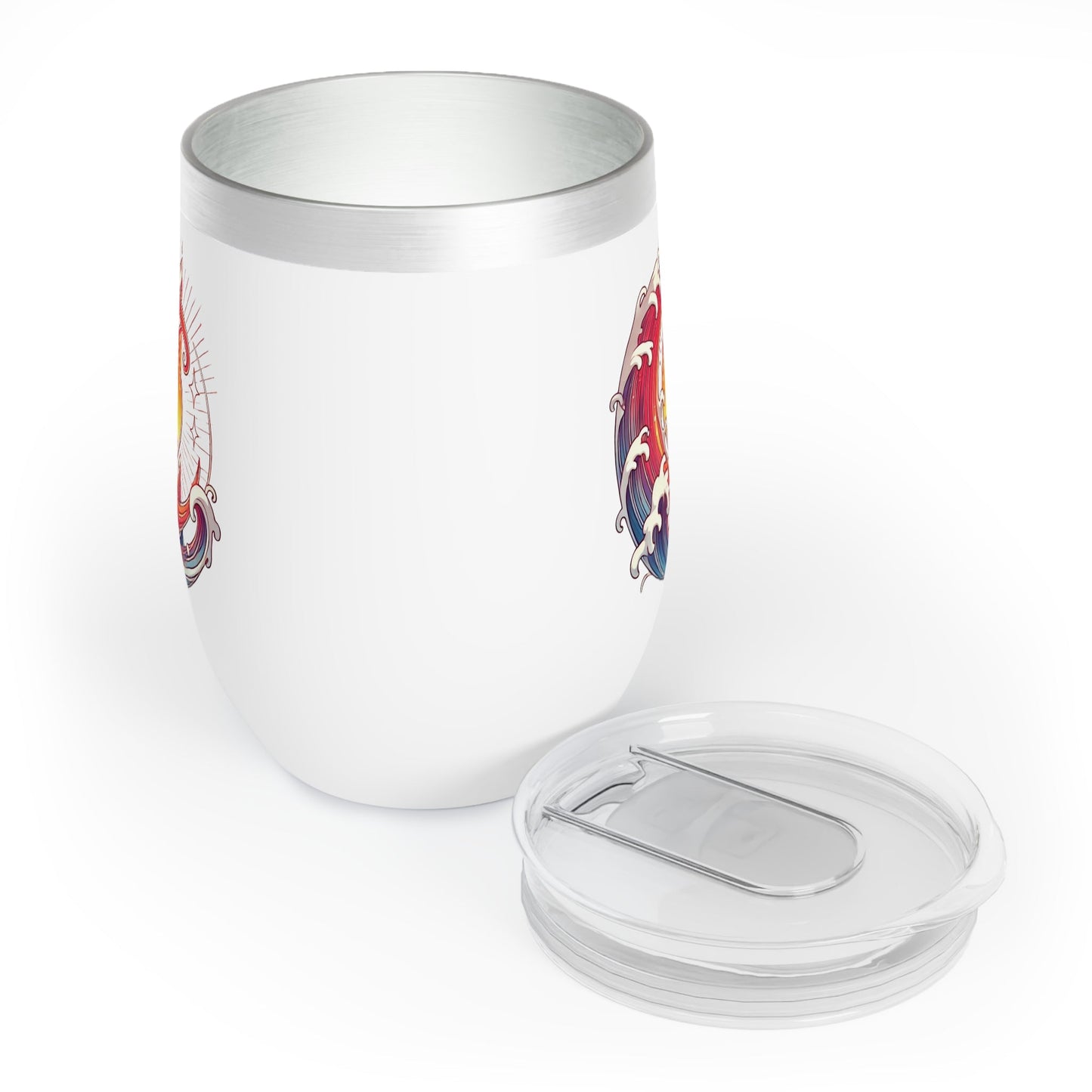 Sun Wave Surf Hawaii Wine Tumbler Cup 12oz - O'ahu Surf Company