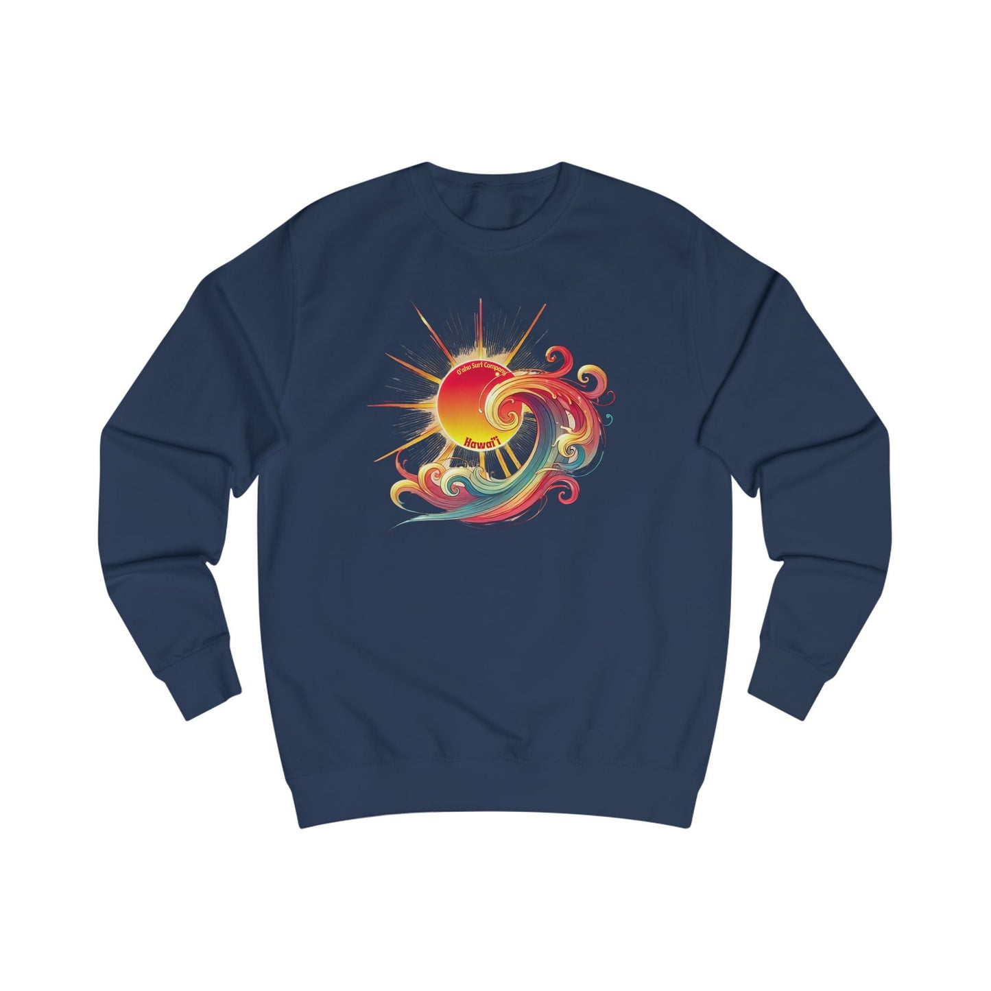 Surf Sweatshirt Sunshine Tropical Wave Hawaii - O'ahu Surf Company