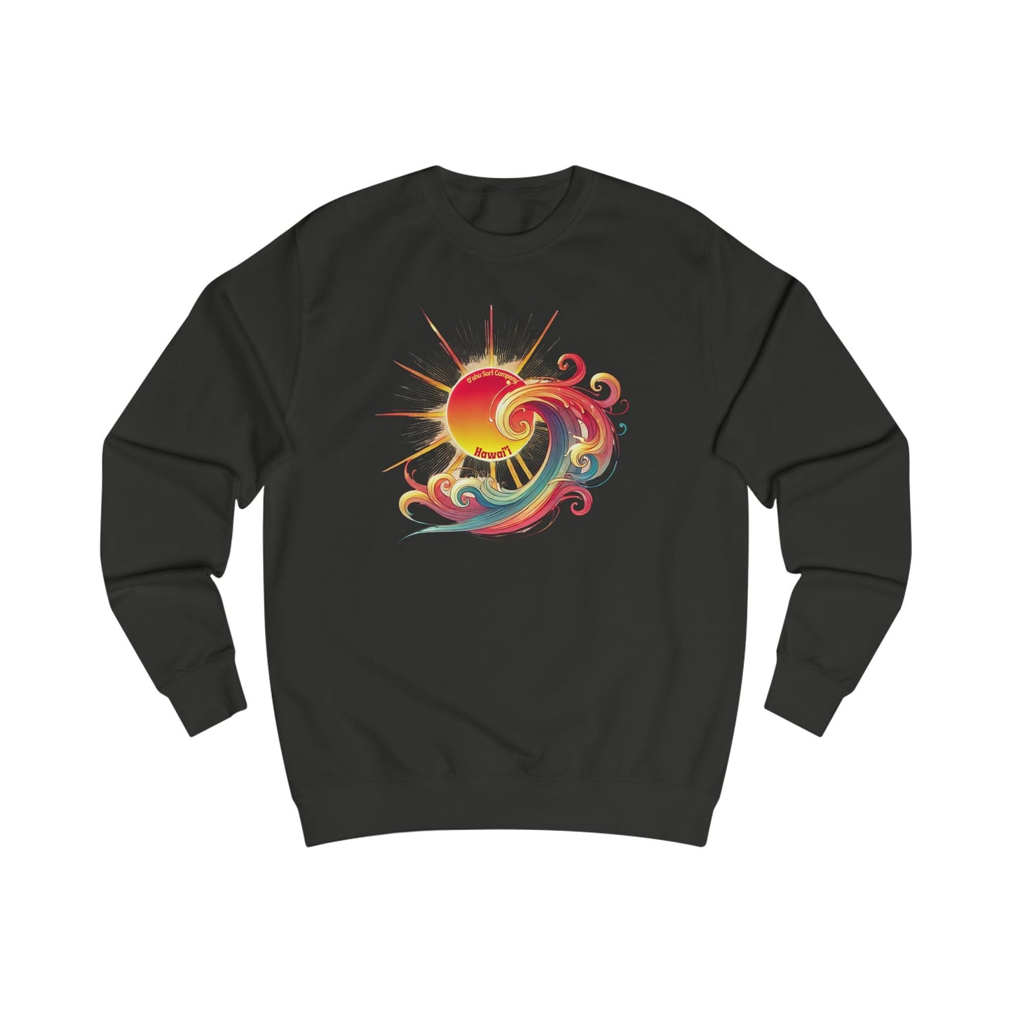 Surf Sweatshirt Sunshine Tropical Wave Hawaii - O'ahu Surf Company