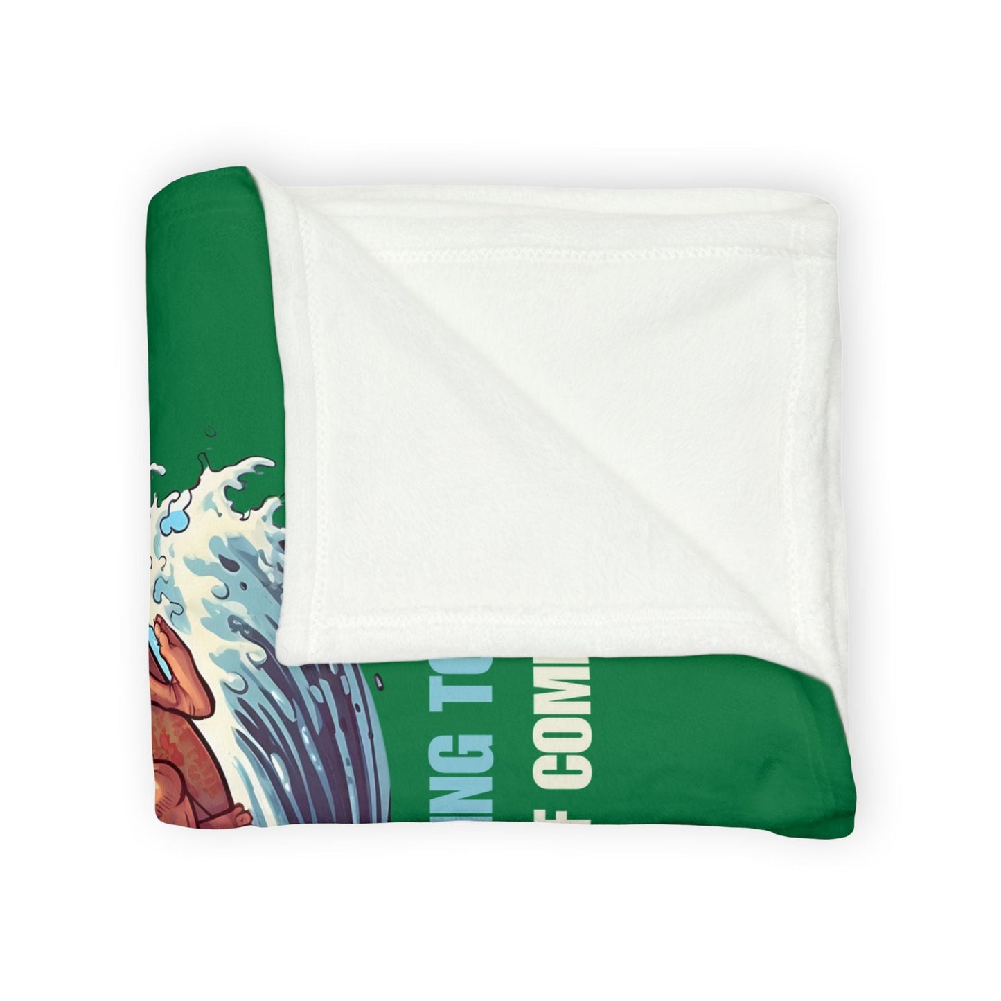 Surf's Up Santa's Coming To Town Fleece Throw Blanket - Christmas Holiday Gift - O'ahu Surf Company