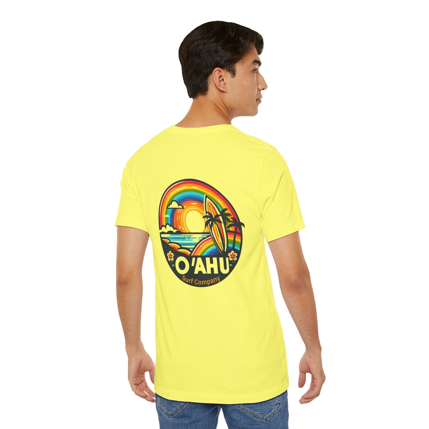 Tropical Rainbow Hawaiian Island T - Shirt - O'ahu Surf Company