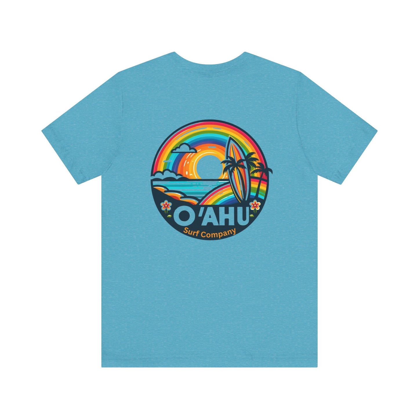Tropical Rainbow Hawaiian Island T - Shirt - O'ahu Surf Company