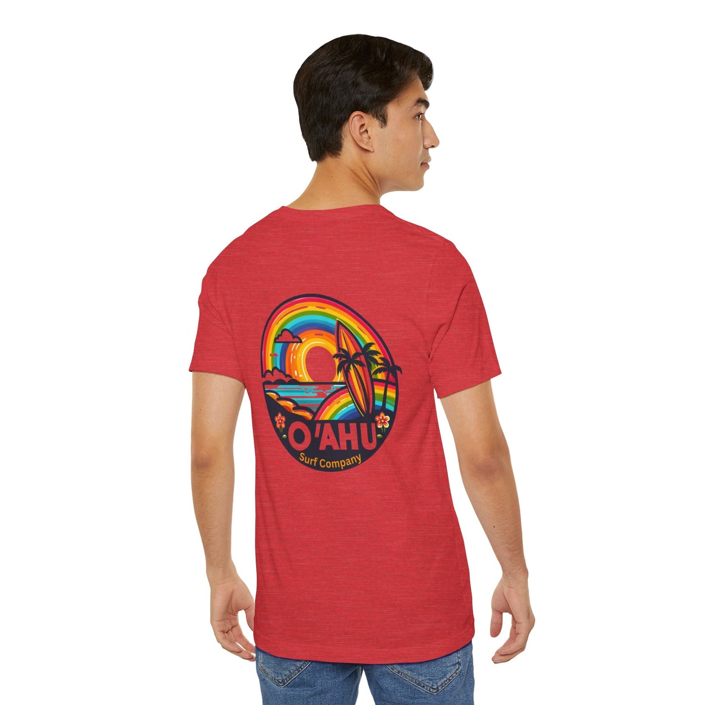 Tropical Rainbow Hawaiian Island T - Shirt - O'ahu Surf Company