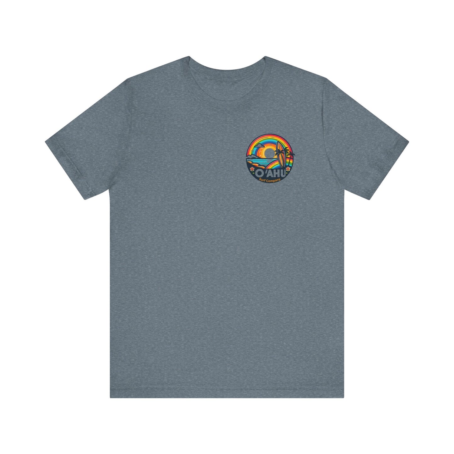 Tropical Rainbow Hawaiian Island T - Shirt - O'ahu Surf Company