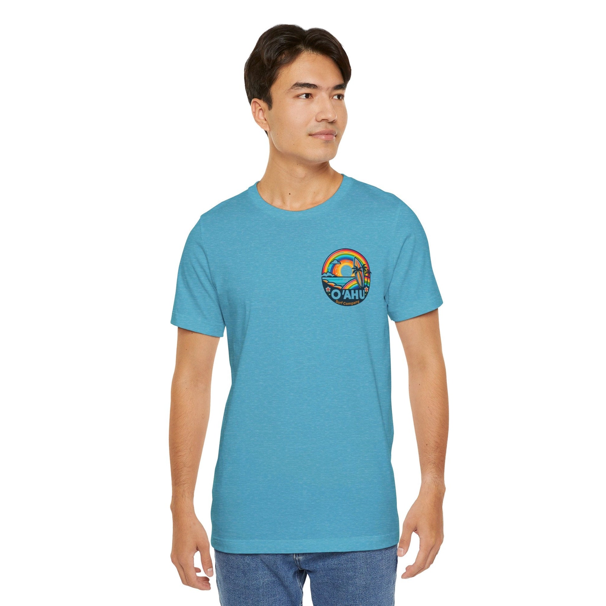 Tropical Rainbow Hawaiian Island T - Shirt - O'ahu Surf Company