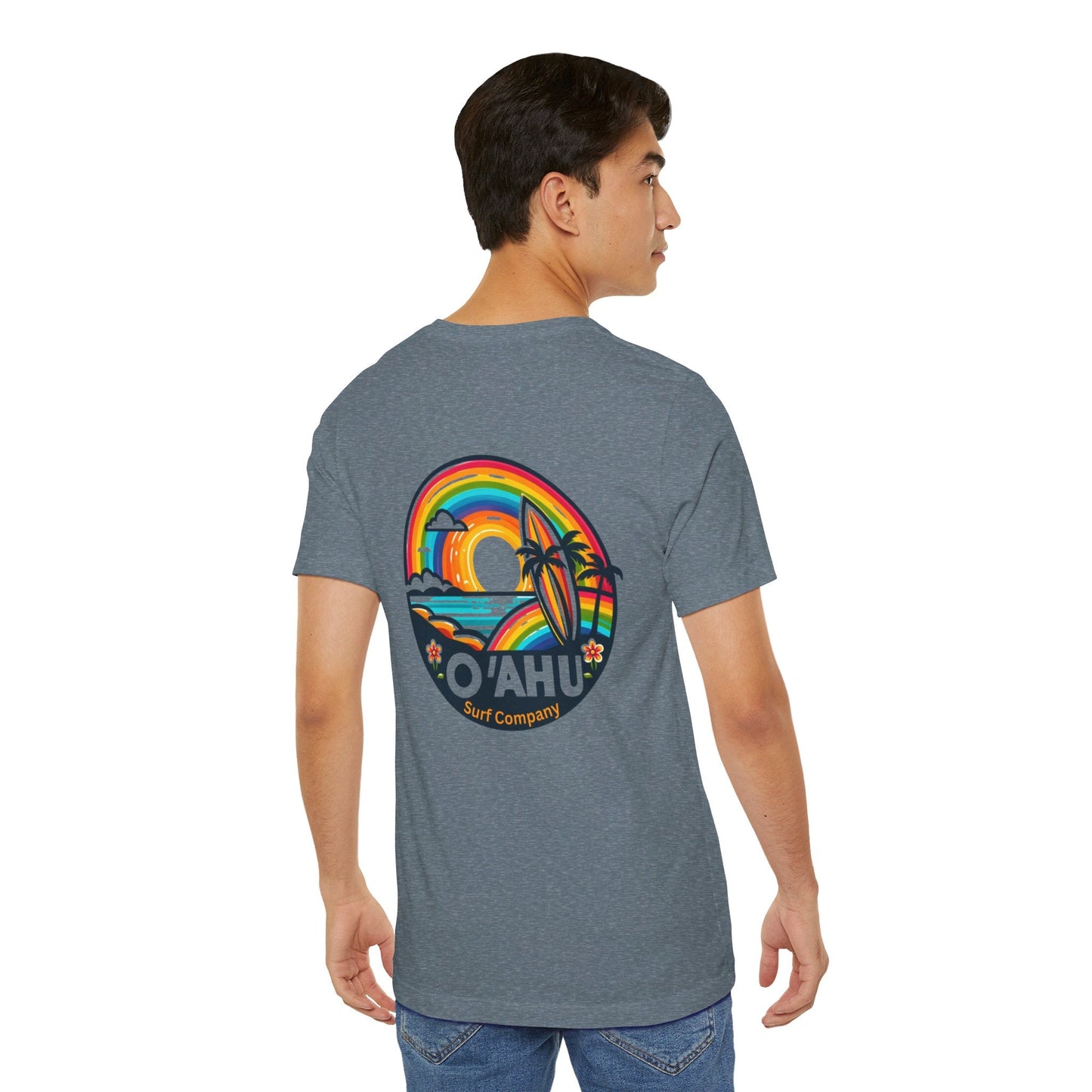 Tropical Rainbow Hawaiian Island T - Shirt - O'ahu Surf Company