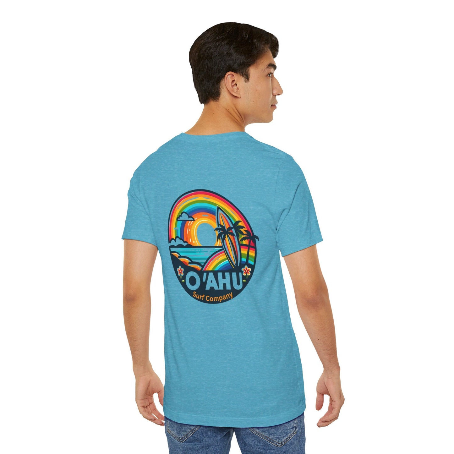 Tropical Rainbow Hawaiian Island T - Shirt - O'ahu Surf Company