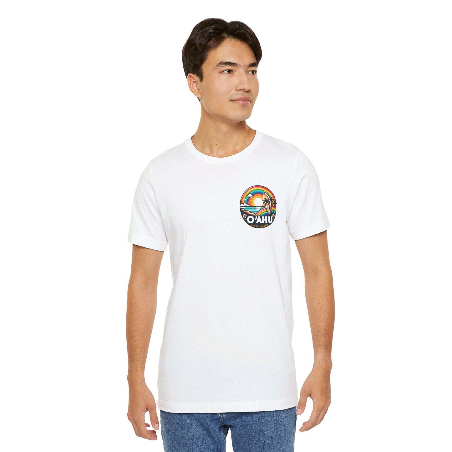 Tropical Rainbow Hawaiian Island T - Shirt - O'ahu Surf Company