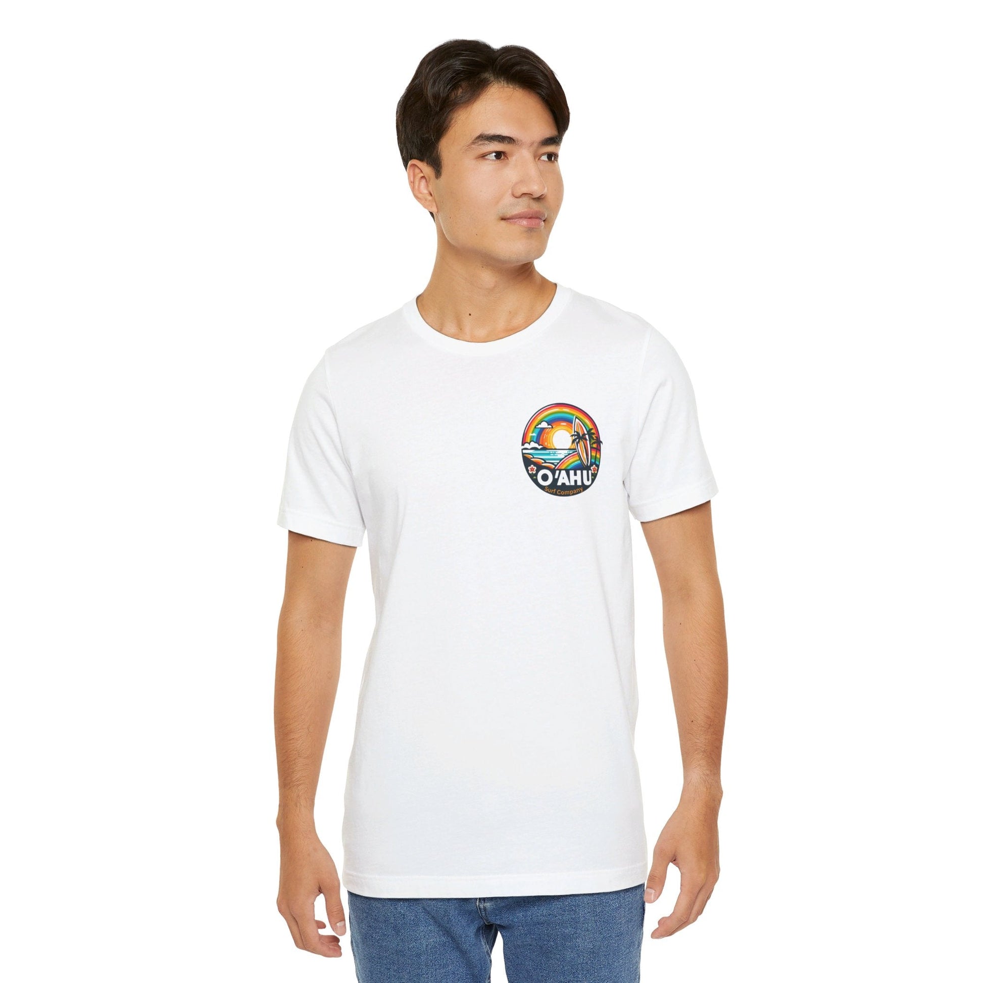 Tropical Rainbow Hawaiian Island T - Shirt - O'ahu Surf Company