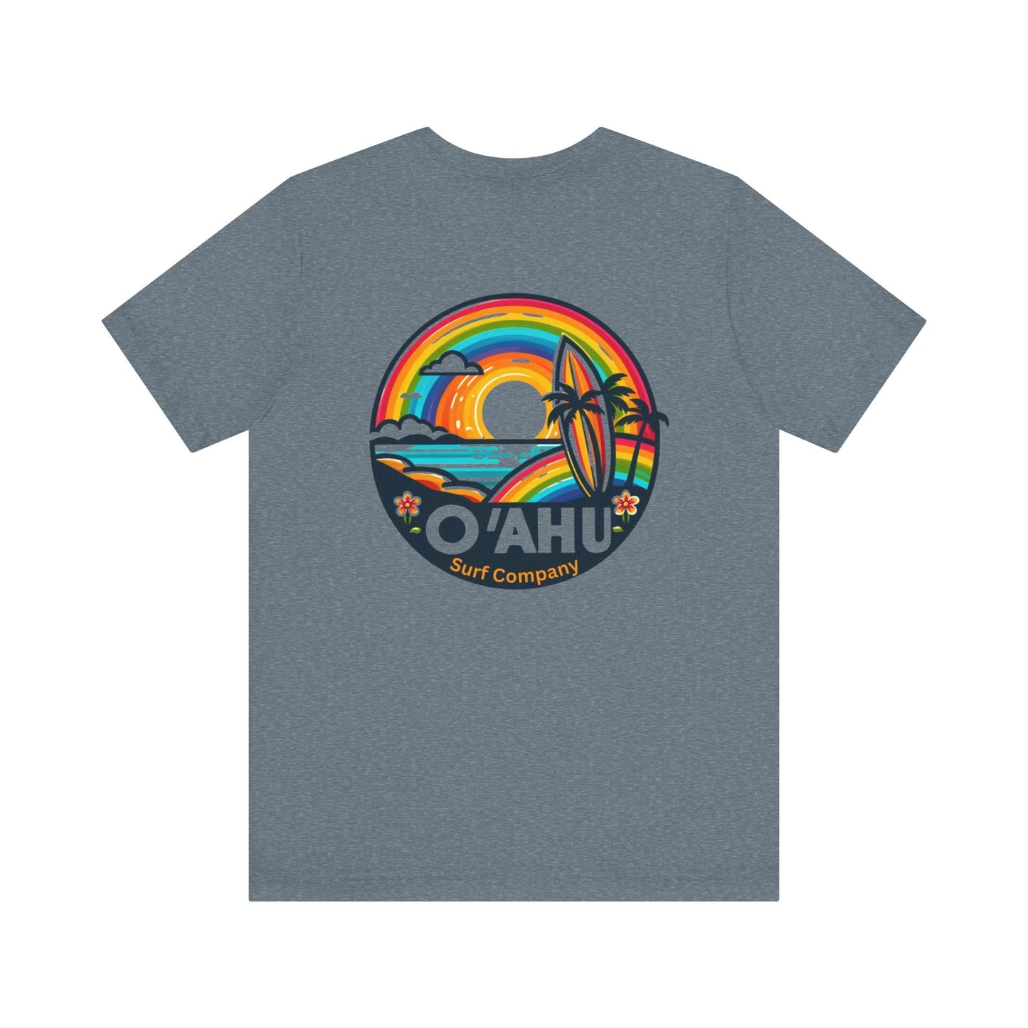 Tropical Rainbow Hawaiian Island T - Shirt - O'ahu Surf Company