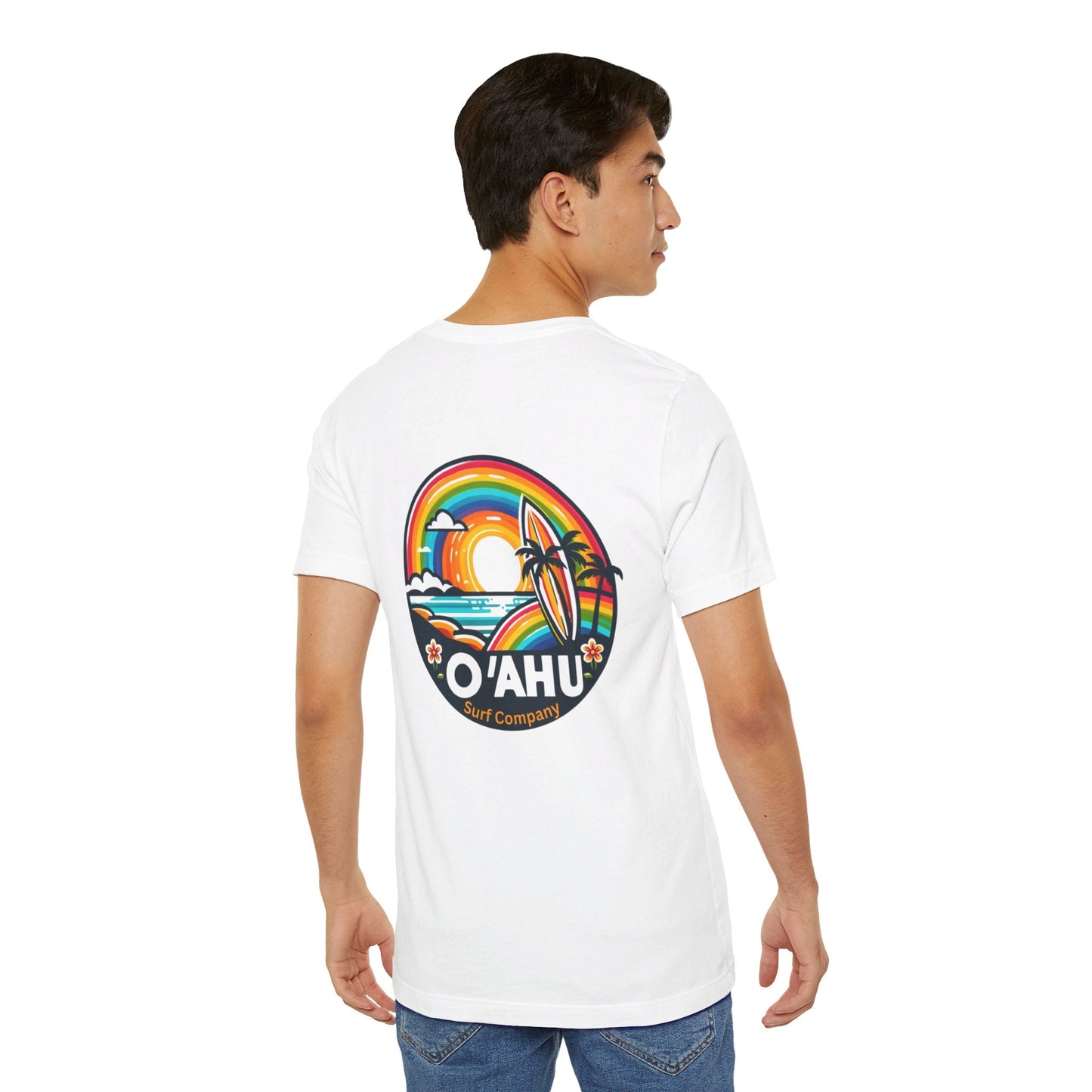 Tropical Rainbow Hawaiian Island T - Shirt - O'ahu Surf Company