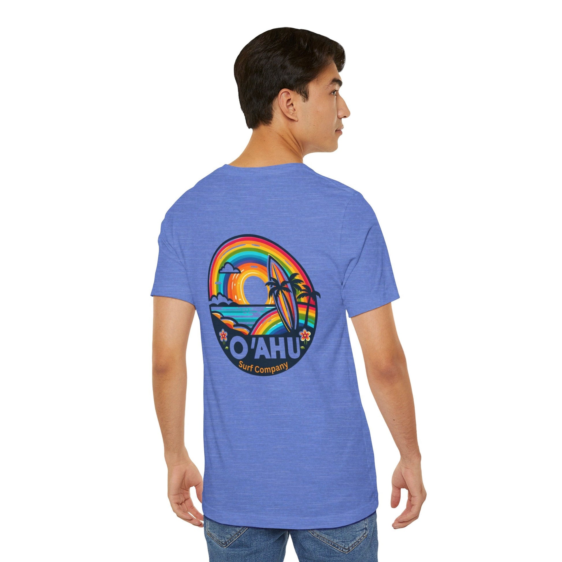 Tropical Rainbow Hawaiian Island T - Shirt - O'ahu Surf Company