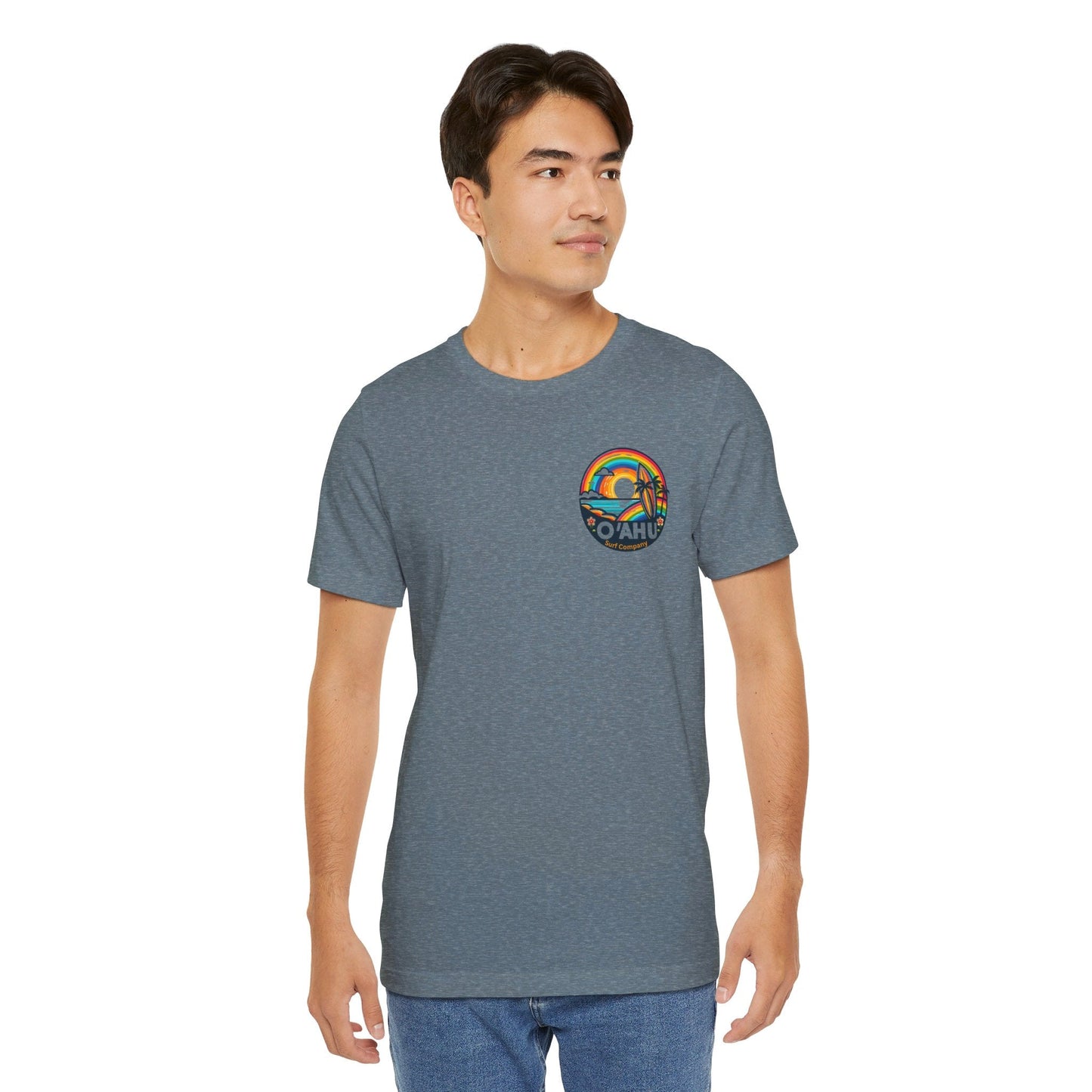 Tropical Rainbow Hawaiian Island T - Shirt - O'ahu Surf Company