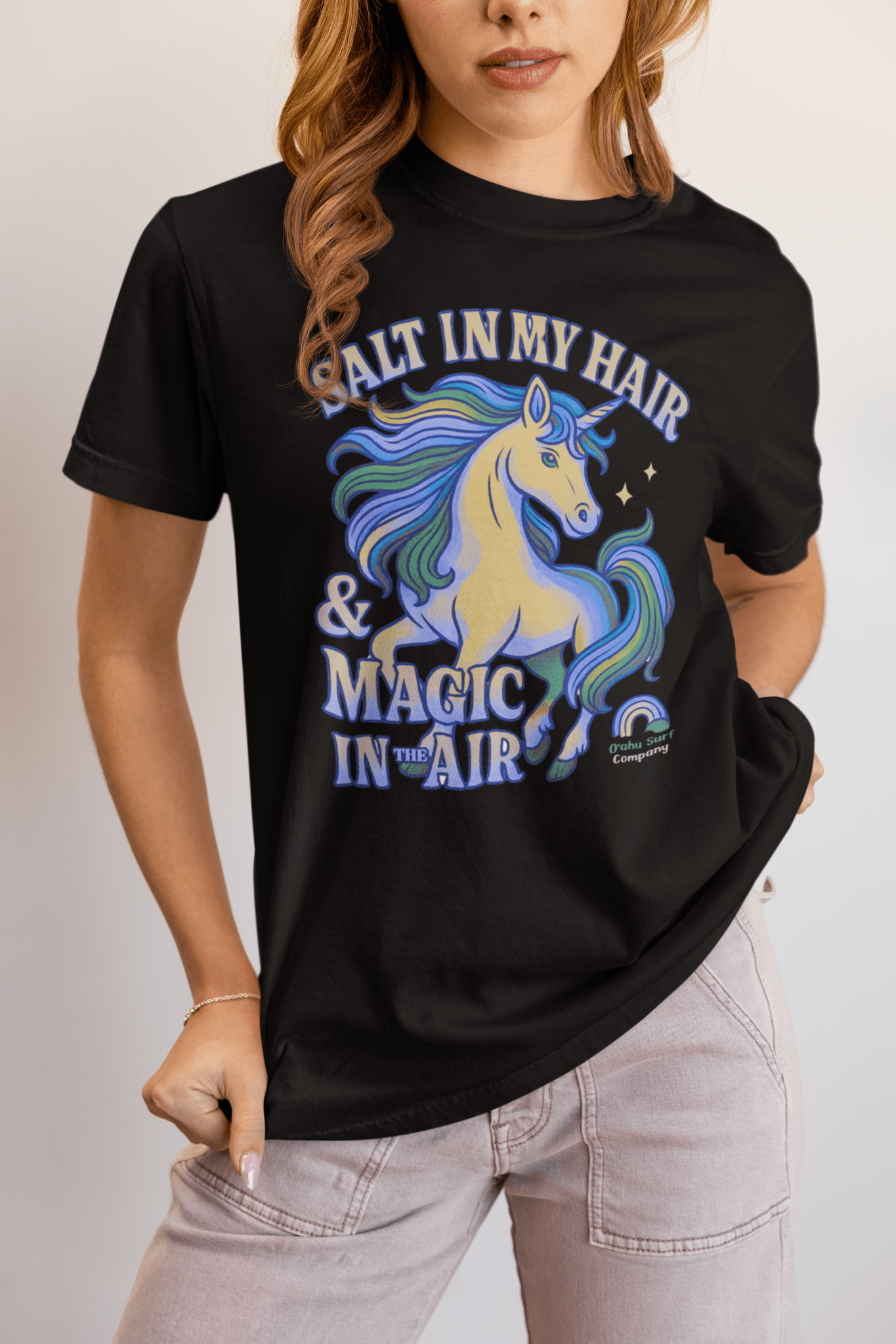 Unicorn Salt in My Hair and Magic in the Air TShirt - O'ahu Surf Company