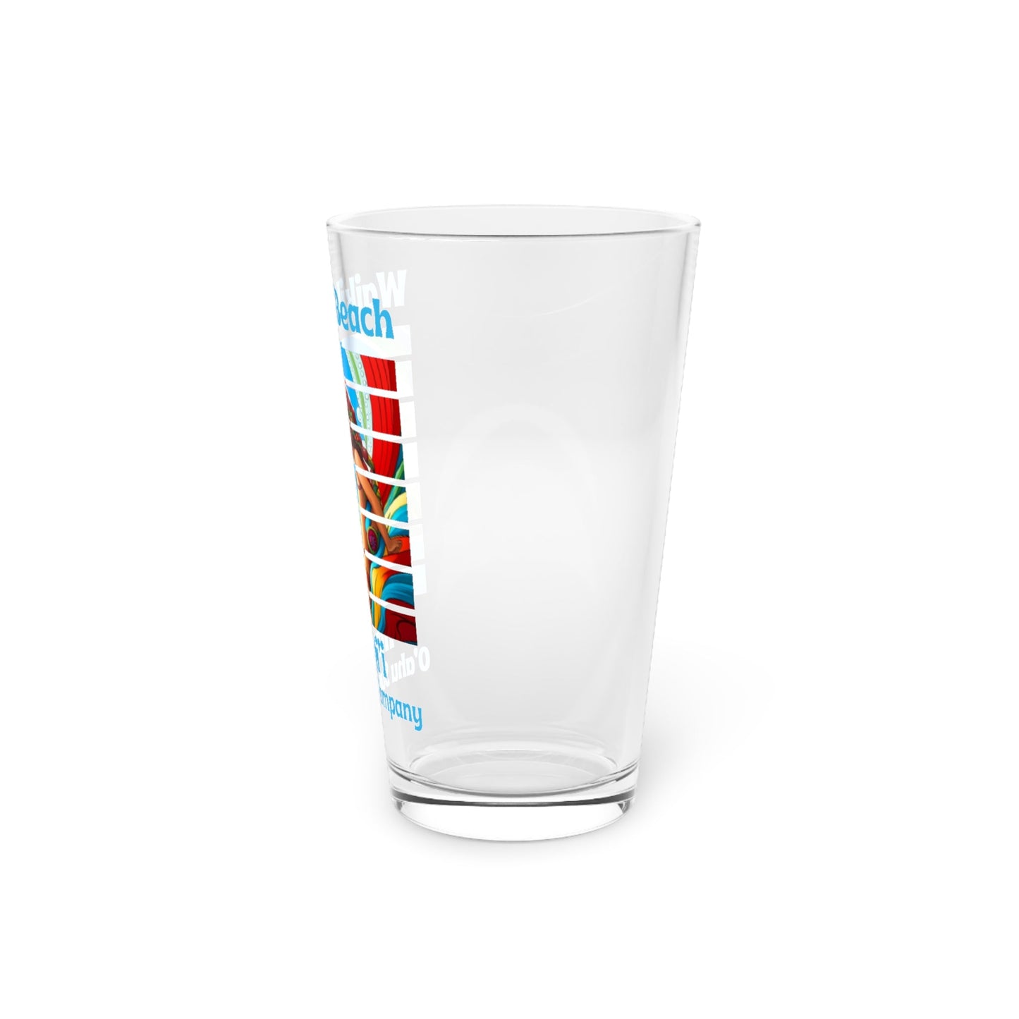 Waikiki Beach Hawaii Pint Glass - O'ahu Surf Company