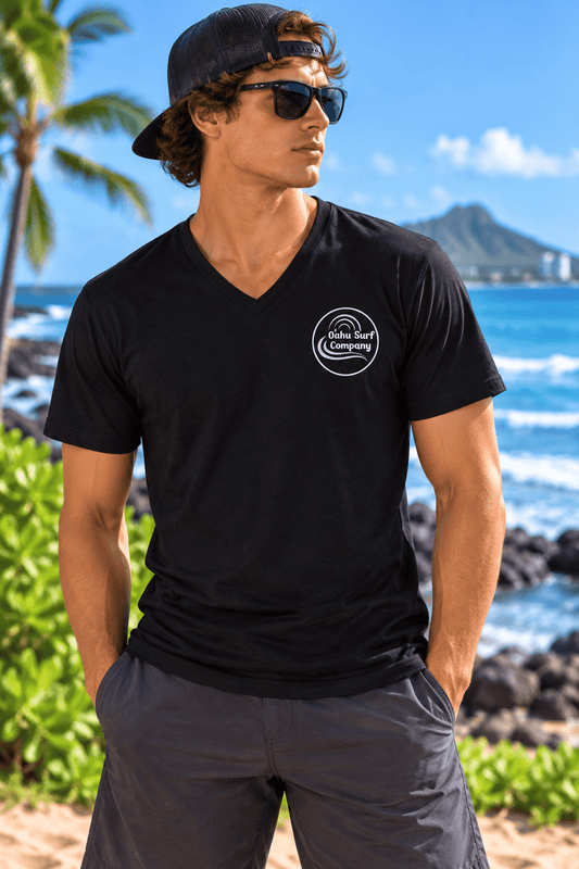 Waikiki Beach Hawaii Surf Bus V-Neck - O'ahu Surf Company