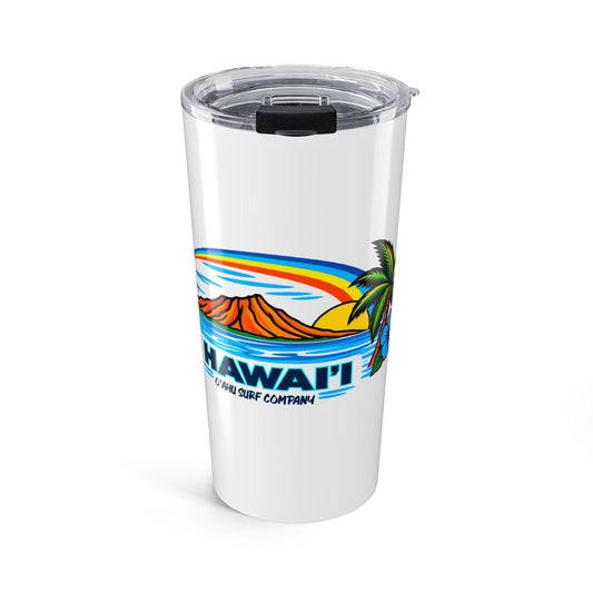 Waikiki Beach Hawaii Tumbler – 20oz Travel Cup - O'ahu Surf Company