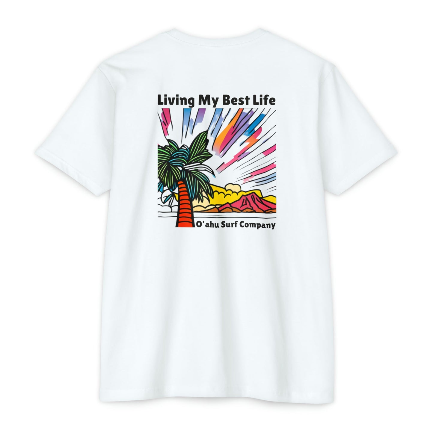 Living My Best Life Palm Colors T-shirt - O'ahu Surf Company