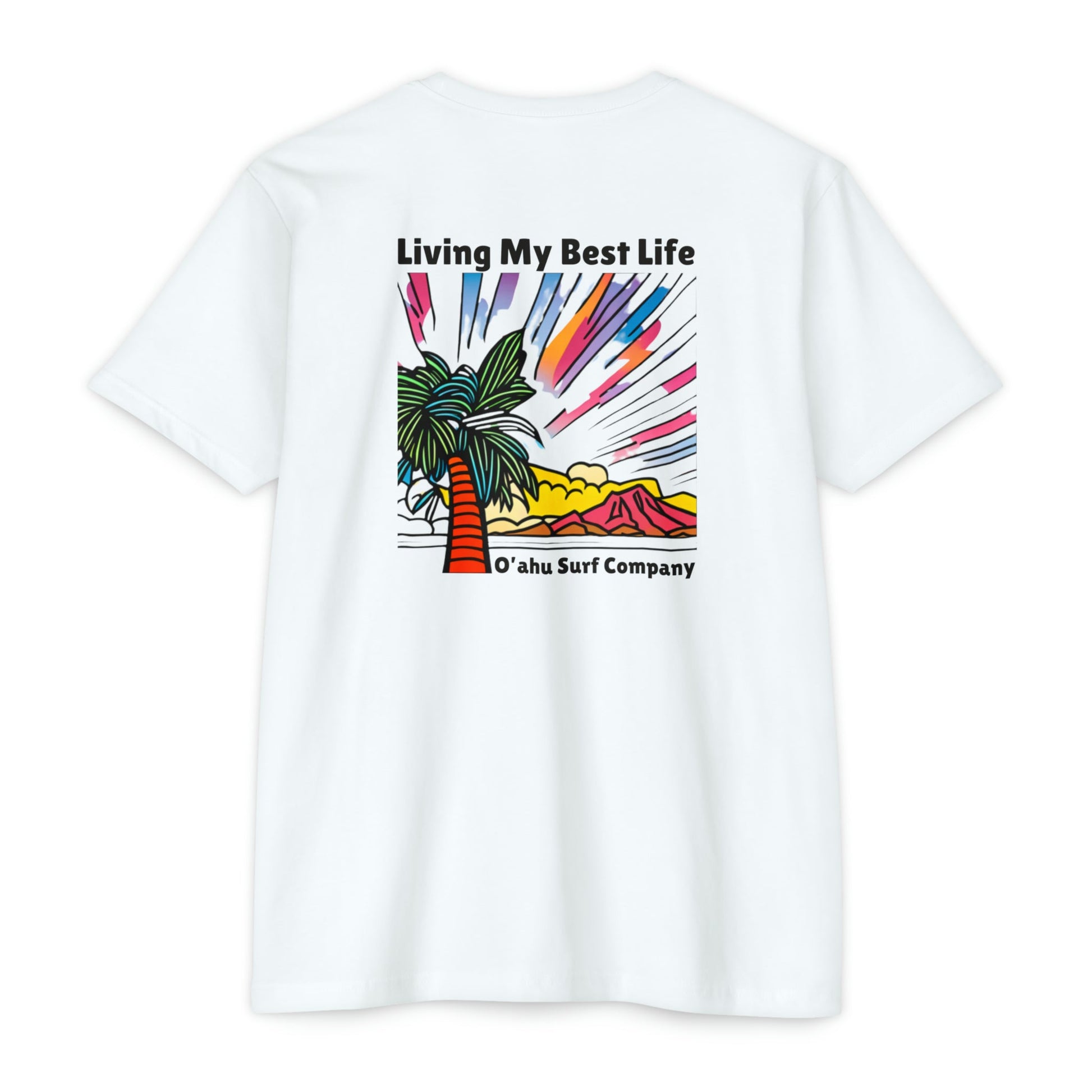 Living My Best Life Palm Colors T-shirt - O'ahu Surf Company