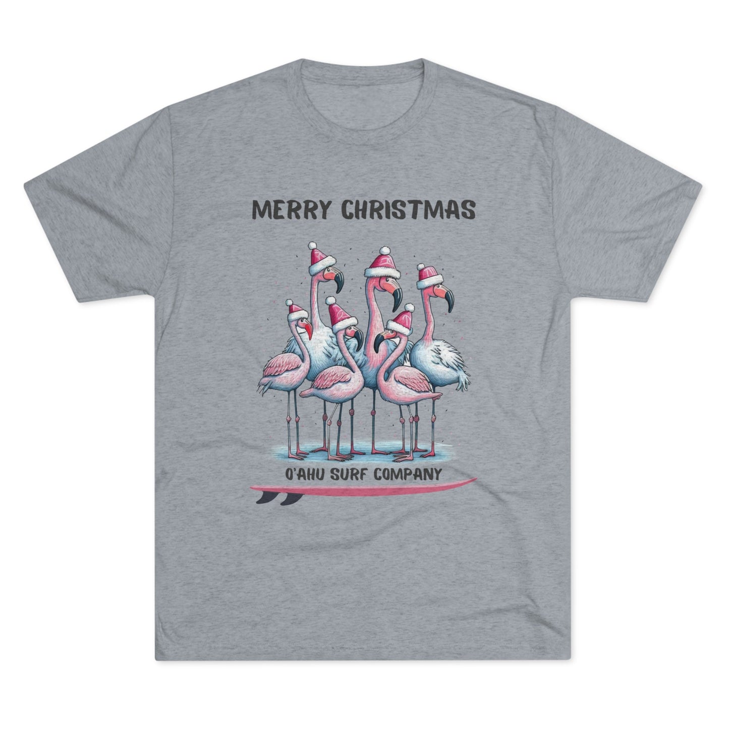 O'ahu Surf Company Christmas Flamingo Surf T-shirt - O'ahu Surf Company