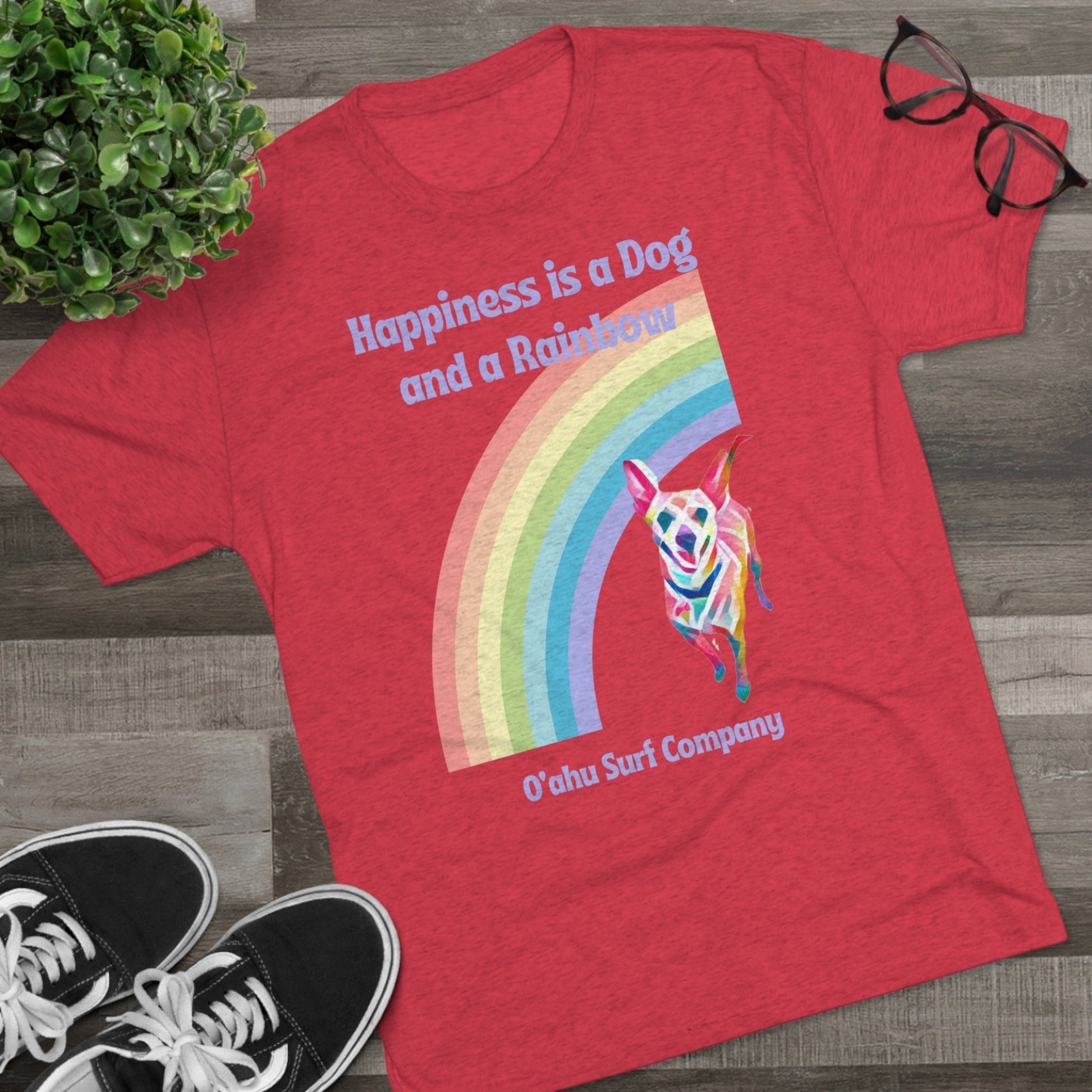 O'ahu Surf Company Dog and a Rainbow T-shirt - O'ahu Surf Company