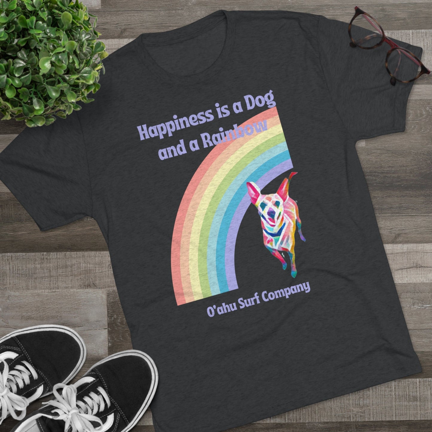 O'ahu Surf Company Dog and a Rainbow T-shirt - O'ahu Surf Company