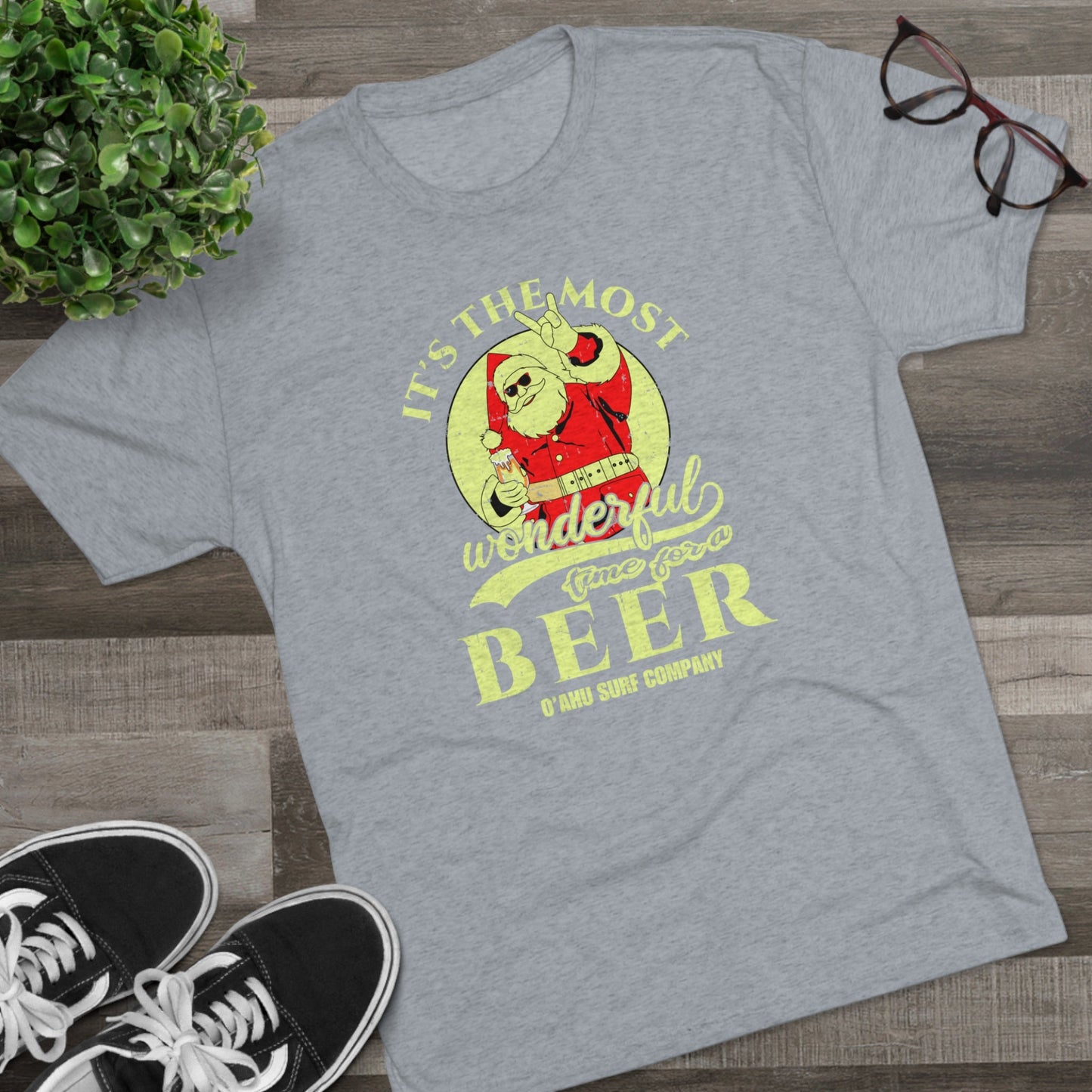 O'ahu Surf Company It's the Most Wonderful Time for a Beer T-shirt - O'ahu Surf Company