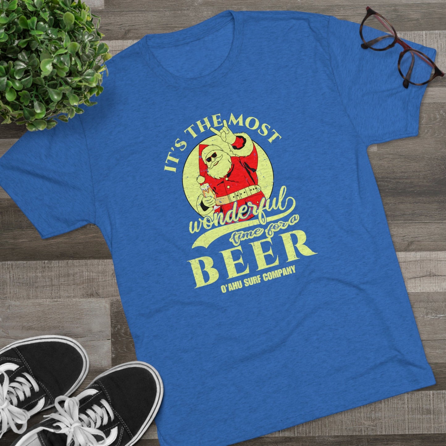 O'ahu Surf Company It's the Most Wonderful Time for a Beer T-shirt - O'ahu Surf Company