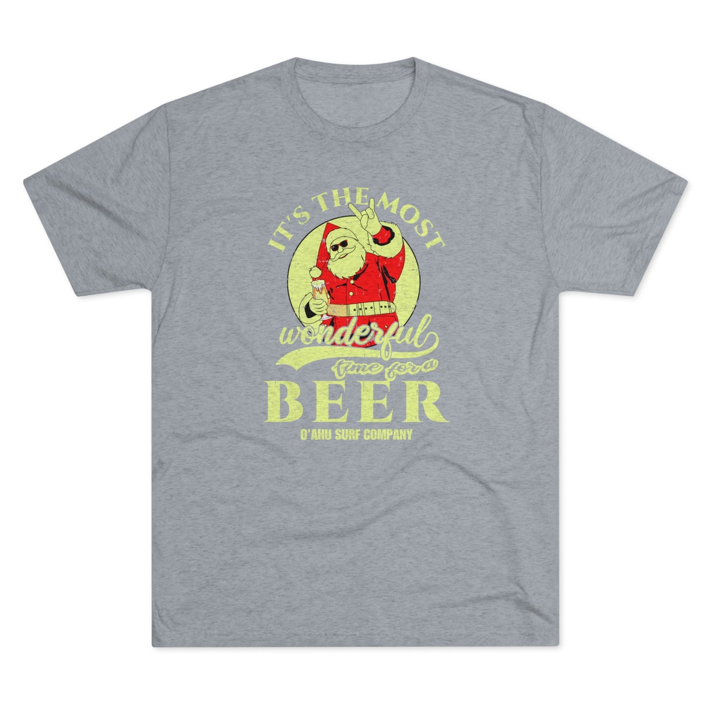 It's the Most Wonderful Time for a Beer T-shirt - O'ahu Surf Company. Holiday drinking shirt.