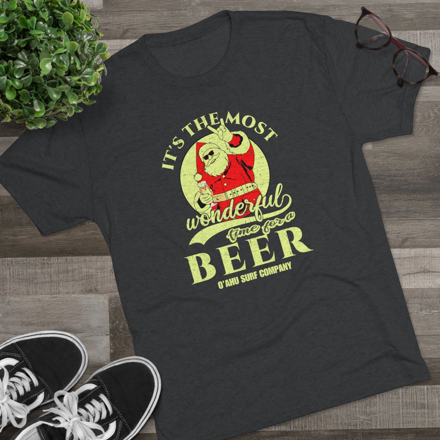 O'ahu Surf Company It's the Most Wonderful Time for a Beer T-shirt - O'ahu Surf Company