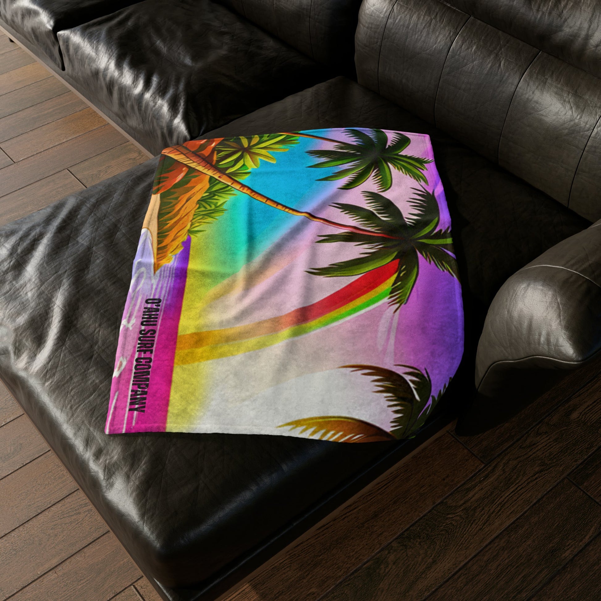 O'ahu Surf Company Ocean Colors Blanket. These Hawaii island inspired surf themed blankets are irresistibly cozy and soft.