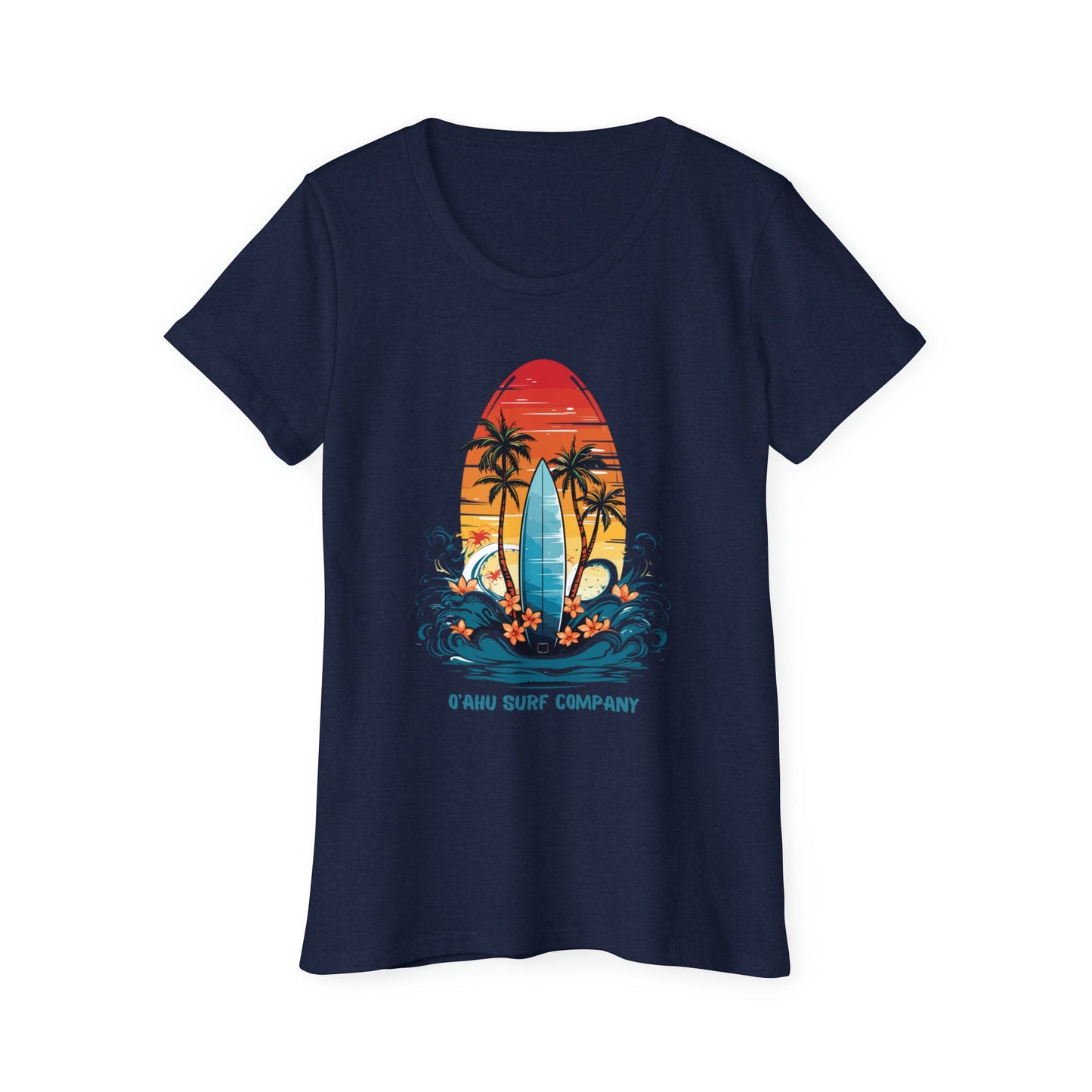 O'ahu Surf Company Women's Tropical Surf T-Shirt - O'ahu Surf Company