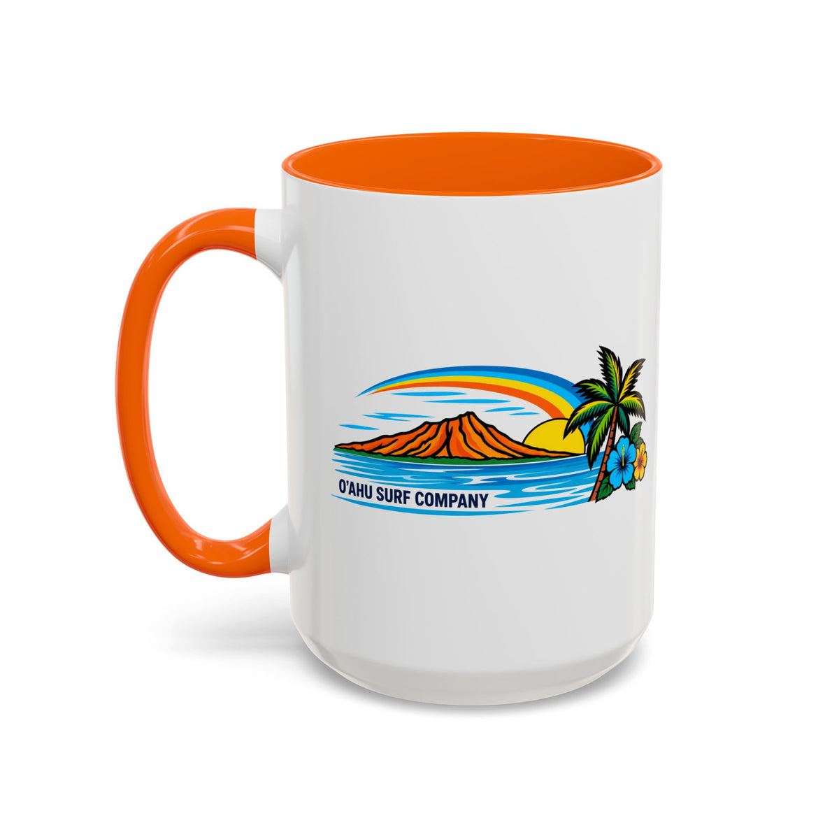 Hawaii Sunset 15 oz Ceramic Mug – Oahu Tropical Coffee Cup