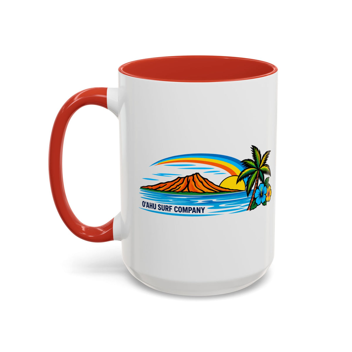 Hawaii Sunset 15 oz Ceramic Mug – Oahu Tropical Coffee Cup