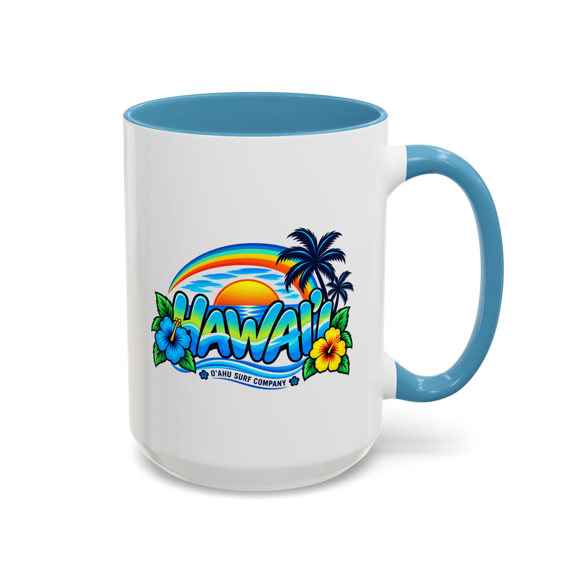 Hawaii Tropical Sunset 15 oz Ceramic Mug – Ocean Wave Coffee Cup