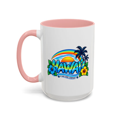Hawaii Tropical Sunset 15 oz Ceramic Mug – Ocean Wave Coffee Cup
