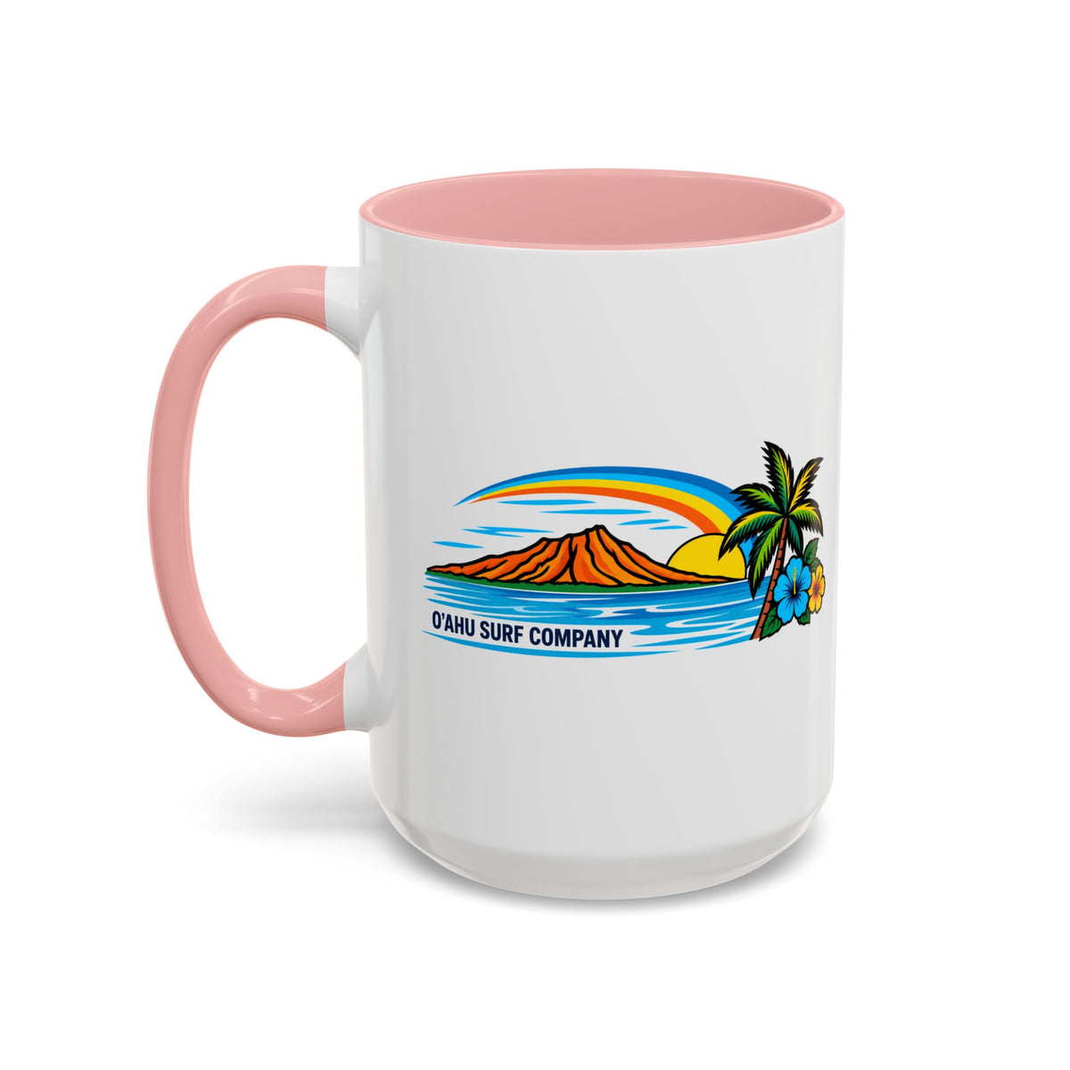 Hawaii Sunset 15 oz Ceramic Mug – Oahu Tropical Coffee Cup