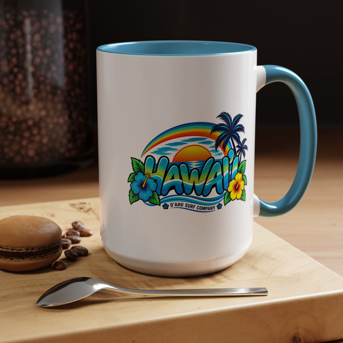 Hawaii Tropical Sunset 15 oz Ceramic Mug – Ocean Wave Coffee Cup