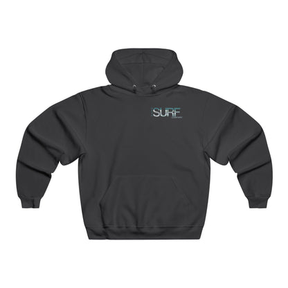 Backflip Off the Cliff Dive Moon Men's Surf Hoodie