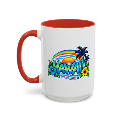 Hawaii Tropical Sunset 15 oz Ceramic Mug – Ocean Wave Coffee Cup