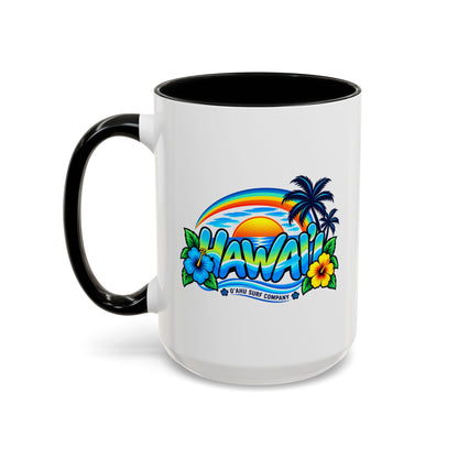 Hawaii Tropical Sunset 15 oz Ceramic Mug – Ocean Wave Coffee Cup