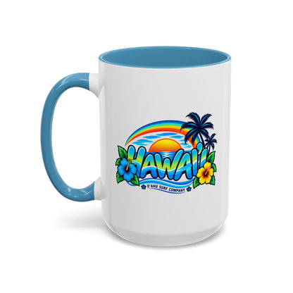 Hawaii Tropical Sunset 15 oz Ceramic Mug – Ocean Wave Coffee Cup