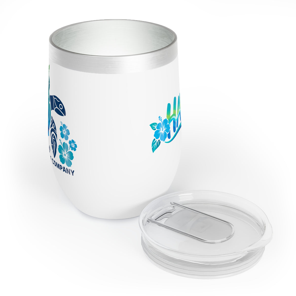 Hawaii Sea Turtle Wine Tumbler – Hawaiian Honu Ocean Wave