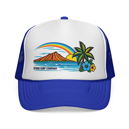O'ahu Rainbow Hawaii Surf Trucker Hat